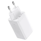 Мережевий зарядний пристрій СЗУ Baseus GaN5 Pro Fast Charger 2xUSB-C + USB 65 W White (CCGAN65E5)