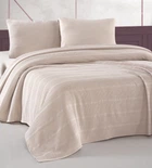 Плед-покрывало вафельный Zastelli Beige Waffle 160х220 см хлопок