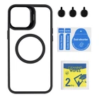 Чохол TPU+PC+Metal Stand Case with MagSafe and Camera Lenses для iPhone 13 Pro Max Колір Black