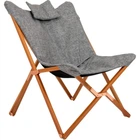 Крісло розкладне Bo-Camp Bloomsbury L Grey 1200370 DAS302726