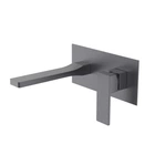 Змішувач для раковини прихованого монтажу Qtap Gemini QTGEM273GMB45695 PVD Gunmetal Black графіт