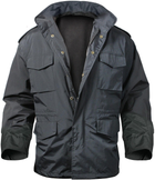 Куртка Rothco M-65 тактическая штормовая нейлоновая Storm Jacket Black XL