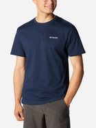 Футболка бавовняна чоловіча Columbia CSC Basic Logo Short Sleeve 1680053474 S Темно-синя (195978524273) - зображення 4