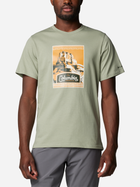 Футболка бавовняна чоловіча Columbia CSC Seasonal Logo Tee 1991036349 XXL Оливкова (195981462364)