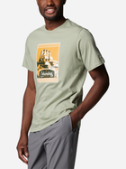 Футболка бавовняна чоловіча Columbia CSC Seasonal Logo Tee 1991036349 XXL Оливкова (195981462364) - зображення 4