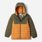 Kurtka chłopięca zimowa Columbia Powder Lite II Hooded Jacket 2090023861 104-114 cm (XXS) Zółty/Zielony (195981516937) - obraz 1