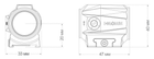 Прицел коллиматорный Holosun SCRS-GR-MRS точка 2 MOA + круг 65 МОА зеленый - изображение 11