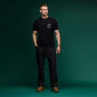 Футболка Basic Military Ukrarmor T-Shirt. HMMWV. Cotton and Elastane, черный M - изображение 5