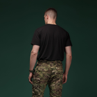 Комплект футболок Basic Ukrarmor Military T-shirt. Материал Cottone/Elastane, черный XL - изображение 5