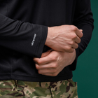 Тактична сорочка Base Ukrarmor Combat Shirt із довгим рукавом. Чорний XXXL - зображення 4