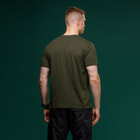 Футболка Basic Military Ukrarmor T-Shirt. HMMWV. Cotton and Elastane, олива XL - изображение 4