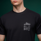 Футболка Basic Military Ukrarmor T-Shirt. HMMWV. Cotton and Elastane, чорний XL - зображення 3