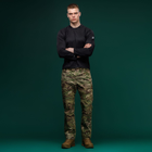 Тактична сорочка Base Ukrarmor Combat Shirt із довгим рукавом. Чорний S - зображення 5