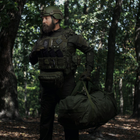 Тактическая сумка баул Ukrarmor на 100 л. Cordura 500D. Водостойкая. Олива - изображение 4