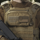 Нагрудний адмін підсумок. Ukrarmor Cordura 500D. Кріплення Molle. Койот 18×10×3 см - зображення 3