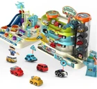 Парковка трек Toysclub 6 рычагов для движения электрический лифт, подсветка