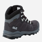 Buty trekkingowe damskie z membraną Jack Wolfskin Refugio Texapore Mid W 4050871_6157 41 Ciemnoszare (4060477909325) - obraz 5