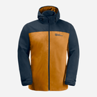 Kurtka przejściowa męska z kapturem Jack Wolfskin Taubenberg 3In1 Jkt M 1115311_M0043 L Pomarańczowy/Ciemnogranatowy (4064886310598) - obraz 2