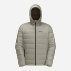 Пуховик зимовий короткий чоловічий Jack Wolfskin Ather Down Hoody M 1207671_A0029 M Бежевий (4064886343589) - зображення 2