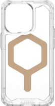 Панель Urban Armor Gear Plyo для iPhone 15 Pro з MagSafe Transparent/Gold (840283909603) - зображення 7