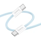 Кабель HOCO Source 60W charging data Cable Type-C to Type-C X104 |2M| blue