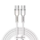 Кабель Baseus Type-C - Type-C 100W 2м Cafule Metal White (CATJK-D02)