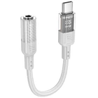 Перехідник Aux Hoco LS37 Spirit transparent externa sound card Type-C to 3.5mm Gray