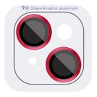 Защитное стекло Epik Metal Classic на камеру (в упак.) для Apple iPhone 15 (6.1") / 15 Plus (6.7") Красный / Red