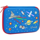 Пенал Cool For School с тиснением 1 отделение Голубой (QT-5661-Blue)