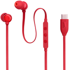 Наушники проводные юсб-с JBL T310C USB-C (JBLT310CRED) красные