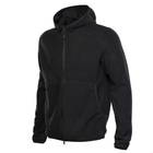 Військова кофта M-Tac Lite Microfleece Hoodie Black M - зображення 1