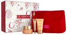 Zestaw do pielęgnacji twarzy Clarins Extra-Firming Kosmetyczka + Krem na dzień 50 ml + Serum do twarzy 10 ml + Krem na noc 15 ml (3666057194559) - obraz 1