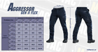 Тактичні штани M-Tac Aggressor GEN.II Flex Dark Navy Blue Size 34/32 - зображення 7