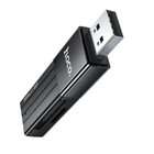 Хаб HOCO HB20 Mindful 2-in-1card reader(USB2.0) Black (6931474735201)