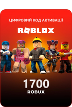 Карта пополнения Roblox Gift Card 1700 Robux 20$ | Роблокс 1700 Робукс (цифровой код активации)