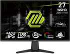 Монитор 27" MSI MAG 275QF -- 2K QHD Rapid IPS / 180Hz / 0,5 мс GtG / 8-Bit + FRC / sRGB 101% / Adaptive-Sync / G-Sync Compatible / HDR Ready