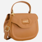 Torebka crossbody damska ze skóry naturalnej Venezia D016LECUTOR100 Brązowy (5906140580851)