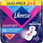 Гігієнічні прокладки Libresse Ultra Goodnight Large нічні з крильцями 16 шт (7322540960273)