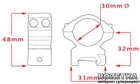 Кріплення для оптичного прицілу Hawke Matchmount Weaver 30mm Med 2 pc (920808) - зображення 2