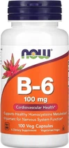 Вітамін В6 NOW Vitamin B-6 100mg 100 caps