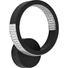 Світильник світлодіодний настінний, LED бра LUMINARIA AKRILIKA ROUND 17W 1R ON/OFF BLACK/CLEAR 220V IP20