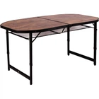 Стіл Bo-Camp Woodbine Oval 150x80 см Black/Wood look 1404230 DAS301532