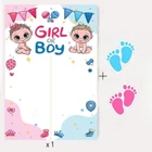 Плакат для свята Гендерна вечірка Boy or Girl + наклейки 12 шт