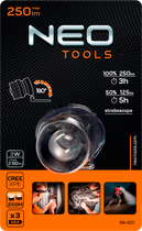 Ліхтар налобний NEO Tools Cree R5 400 лм 3 х AAA 99-201 (5907558425505) - зображення 6