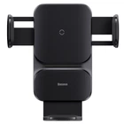 Автотримач для телефону з бездротовою зарядкою Baseus CGZX000001 Auto Alignment Car Mount Wireless QI 15W Air Outlet на дефлектор Чорний