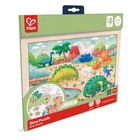 Пазл Hape Динозавры с раскраской (E1641)