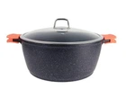 Каструля з кришкою Bohmann BH-7350-22-MRB 22 см 3 л сіра 4704143