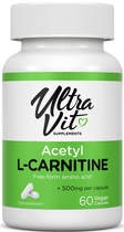 Suplement diety Ultra Vit Acetyl-L-Carnitine 60 kapsułek (5060255357323)