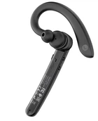 Удобная безпроводная универсальная компактная гарнитура Bluetooth Hoco S19 Metal Gray с микрофоном