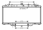 Радиатор охлаждения двигателя STARLINE DN2264 21460VB805, 21460VB800, 21460VB301